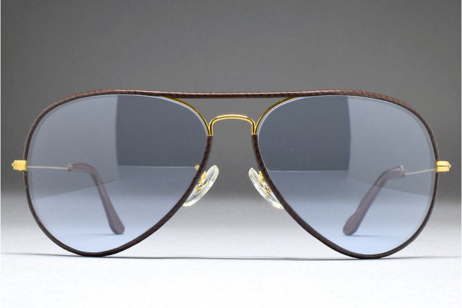 Paseo Formación Festival B&L Ray-Ban USA Large Metal II Leathers (62-14) Brown-Arista / L.Blue